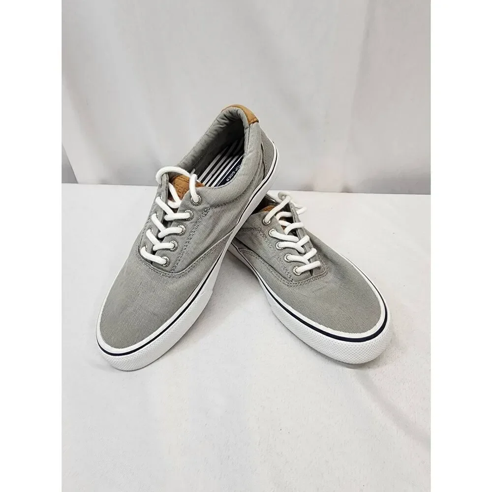 Sperry Shoes Men's 7.5 Striper CVO Gray Boat Active/Casual Sneakers